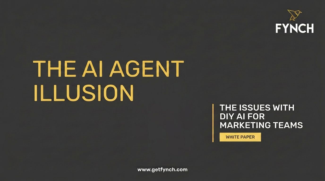 Cover of the Fynch white paper titled The AI Agent Illusion.